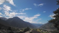 Archiv Foto Webcam Termen: Blick Richtung Süden ins Rhonetal 11:00