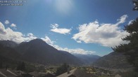 Archiv Foto Webcam Termen: Blick Richtung Süden ins Rhonetal 13:00