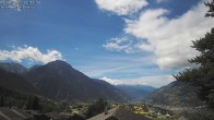 Archiv Foto Webcam Termen: Blick Richtung Süden ins Rhonetal 11:00