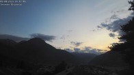 Archiv Foto Webcam Termen: Blick Richtung Süden ins Rhonetal 19:00