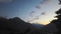 Archiv Foto Webcam Termen: Blick Richtung Süden ins Rhonetal 19:00