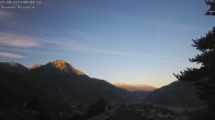 Archiv Foto Webcam Termen: Blick Richtung Süden ins Rhonetal 06:00