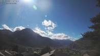 Archiv Foto Webcam Termen: Blick Richtung Süden ins Rhonetal 13:00