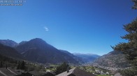 Archiv Foto Webcam Termen: Blick Richtung Süden ins Rhonetal 11:00