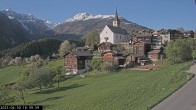 Archiv Foto Webcam Dorfansicht Ernen mit Kirche 18:00