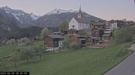 Archiv Foto Webcam Dorfansicht Ernen mit Kirche 20:00