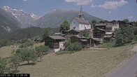Archiv Foto Webcam Dorfansicht Ernen mit Kirche 11:00