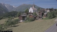 Archiv Foto Webcam Dorfansicht Ernen mit Kirche 15:00
