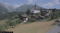 Archiv Foto Webcam Dorfansicht Ernen mit Kirche 09:00