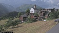 Archiv Foto Webcam Dorfansicht Ernen mit Kirche 17:00