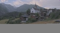 Archiv Foto Webcam Dorfansicht Ernen mit Kirche 19:00