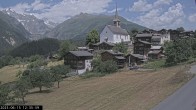 Archiv Foto Webcam Dorfansicht Ernen mit Kirche 11:00