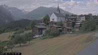 Archiv Foto Webcam Dorfansicht Ernen mit Kirche 17:00