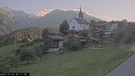 Archiv Foto Webcam Dorfansicht Ernen mit Kirche 06:00