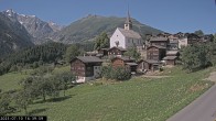 Archiv Foto Webcam Dorfansicht Ernen mit Kirche 15:00