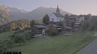 Archiv Foto Webcam Dorfansicht Ernen mit Kirche 06:00