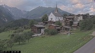 Archiv Foto Webcam Dorfansicht Ernen mit Kirche 19:00