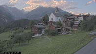Archiv Foto Webcam Dorfansicht Ernen mit Kirche 19:00