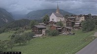 Archiv Foto Webcam Dorfansicht Ernen mit Kirche 19:00