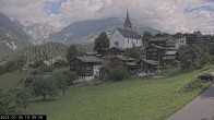 Archiv Foto Webcam Dorfansicht Ernen mit Kirche 09:00
