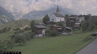 Archiv Foto Webcam Dorfansicht Ernen mit Kirche 09:00