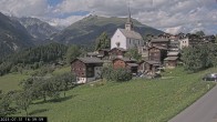 Archiv Foto Webcam Dorfansicht Ernen mit Kirche 15:00