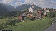 Archiv Foto Webcam Dorfansicht Ernen mit Kirche 17:00