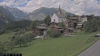 Archiv Foto Webcam Dorfansicht Ernen mit Kirche 15:00