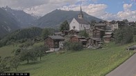 Archiv Foto Webcam Dorfansicht Ernen mit Kirche 17:00