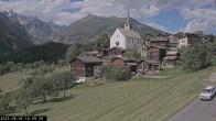 Archiv Foto Webcam Dorfansicht Ernen mit Kirche 15:00