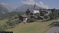 Archiv Foto Webcam Dorfansicht Ernen mit Kirche 09:00