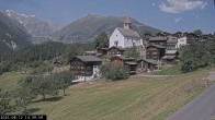 Archiv Foto Webcam Dorfansicht Ernen mit Kirche 13:00