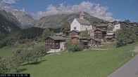Archiv Foto Webcam Dorfansicht Ernen mit Kirche 13:00