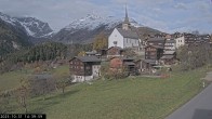 Archiv Foto Webcam Dorfansicht Ernen mit Kirche 13:00