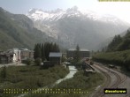 Archiv Foto Webcam Dampfbahn Furka Bergstrecke Gletsch 09:00