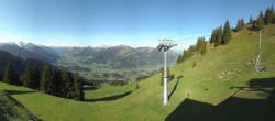 Archiv Foto Webcam Blick von der Bichlalm über Kitzbühel 07:00