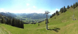 Archiv Foto Webcam Blick von der Bichlalm über Kitzbühel 13:00