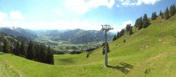Archiv Foto Webcam Blick von der Bichlalm über Kitzbühel 13:00