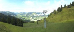 Archiv Foto Webcam Blick von der Bichlalm über Kitzbühel 07:00
