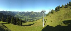 Archiv Foto Webcam Blick von der Bichlalm über Kitzbühel 07:00