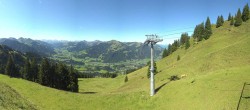 Archiv Foto Webcam Blick von der Bichlalm über Kitzbühel 09:00