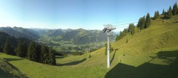 Archiv Foto Webcam Blick von der Bichlalm über Kitzbühel 07:00