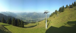 Archiv Foto Webcam Blick von der Bichlalm über Kitzbühel 07:00