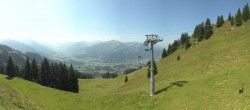 Archiv Foto Webcam Blick von der Bichlalm über Kitzbühel 11:00