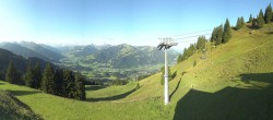 Archiv Foto Webcam Blick von der Bichlalm über Kitzbühel 07:00
