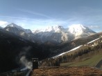 Archived image Webcam Hotel Hubertus in Olang - view towards Dolomites 06:00