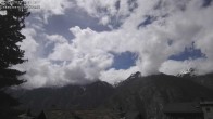 Archived image Webcam Grächen - South-West: Weisshorn 13:00