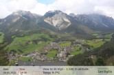 Archiv Foto Webcam Sicht auf St. Vigil in Enneberg im Südtiroler Pustertal (1.500 m) 13:00