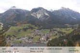 Archiv Foto Webcam Sicht auf St. Vigil in Enneberg im Südtiroler Pustertal (1.500 m) 11:00