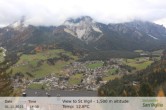 Archiv Foto Webcam Sicht auf St. Vigil in Enneberg im Südtiroler Pustertal (1.500 m) 13:00